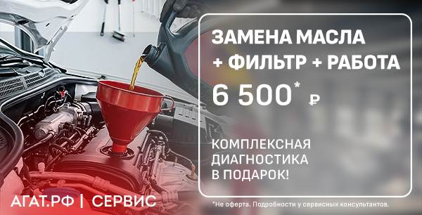 Замена масла в двигателе от 6500₽. Комплексная диагностика 40 систем в подарок!